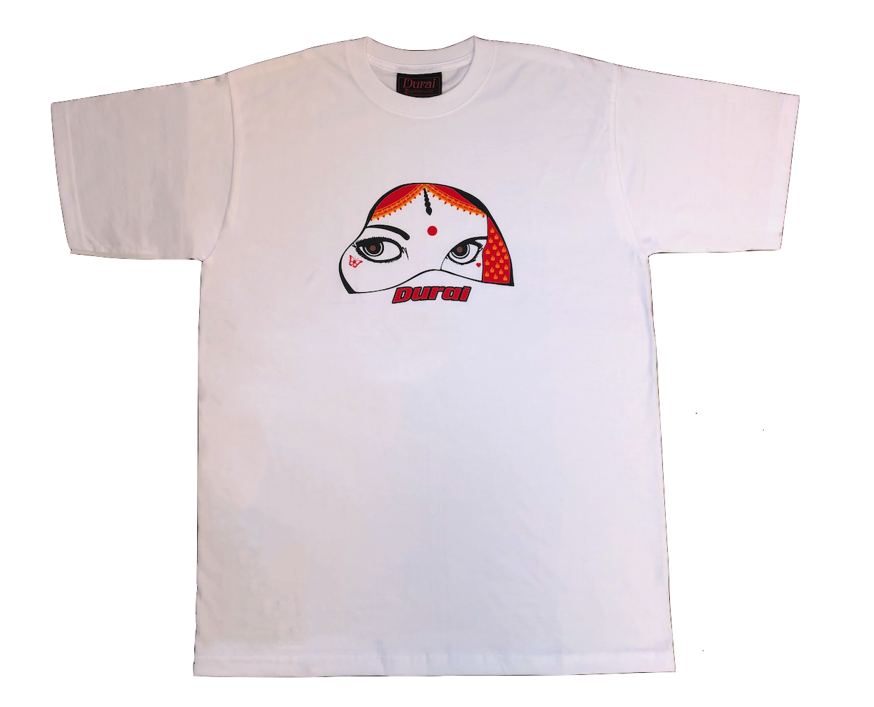 RED/YELLOW GIRL WITH TATTOOS TEE