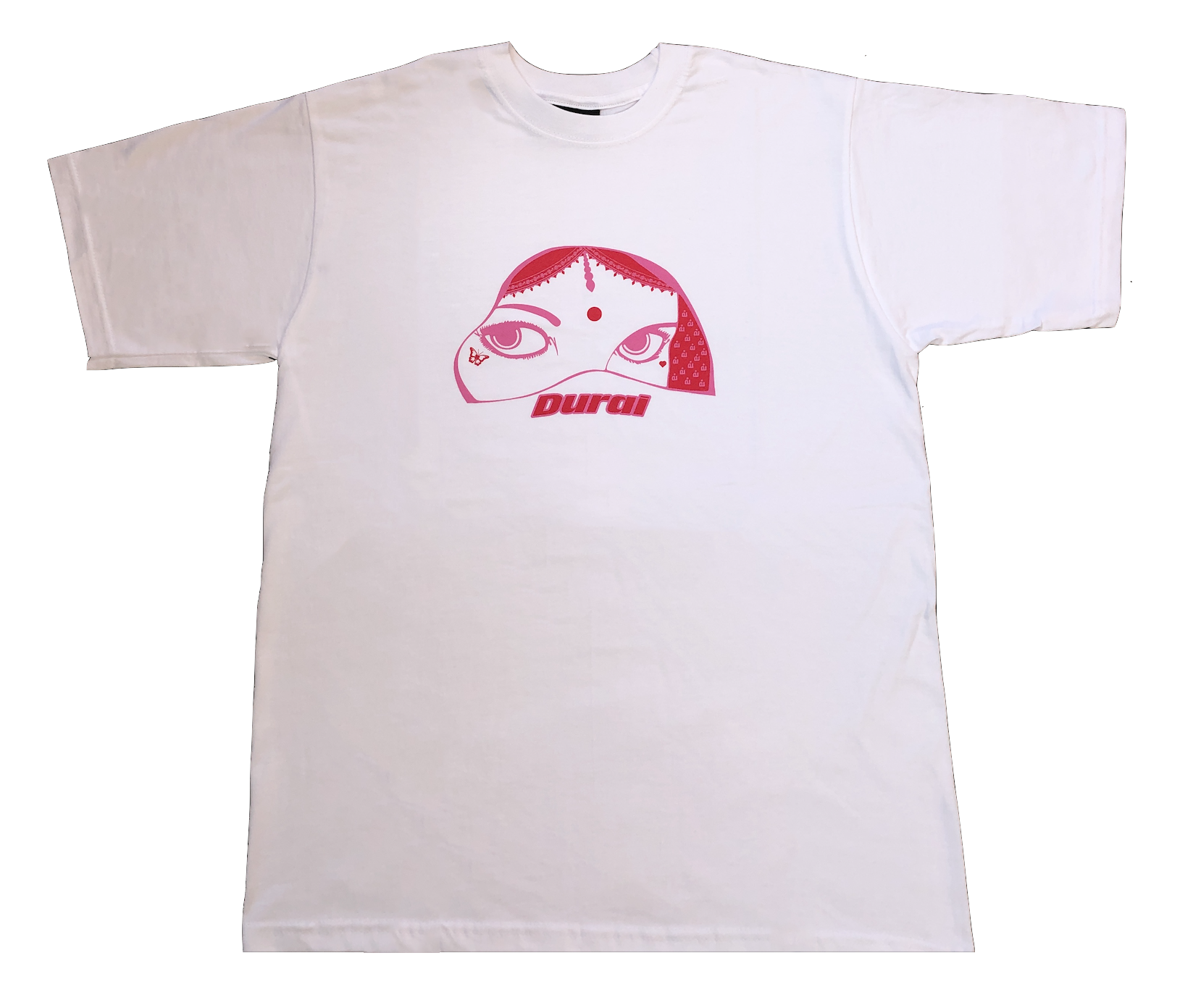 PINK/RED GIRL WITH TATTOOS TEE