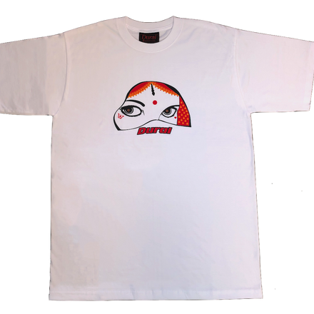 RED/YELLOW GIRL WITH TATTOOS TEE