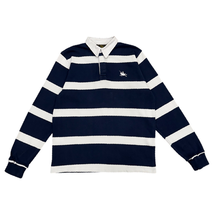 RUGBY POLO SHIRT [NAVY/WHITE]
